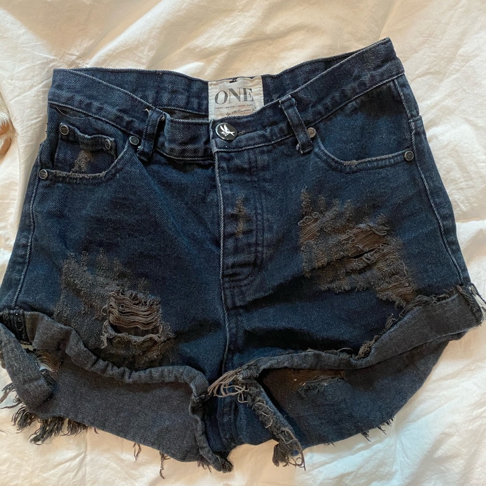 One teaspoon black high rise hawks size 27